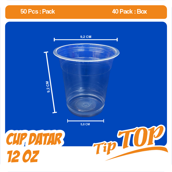 Foto asli TipTop 12oz Datar