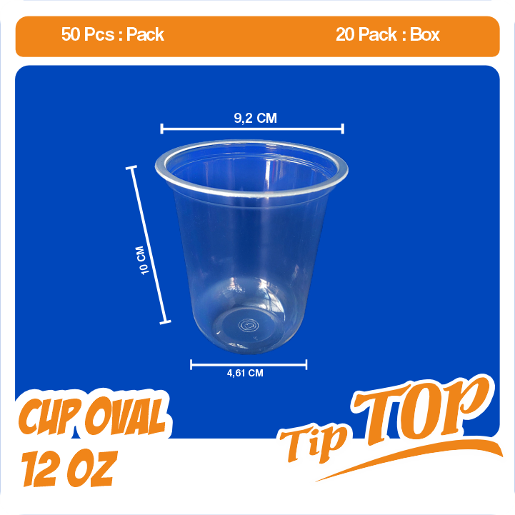 Foto asli TipTop 12oz Oval