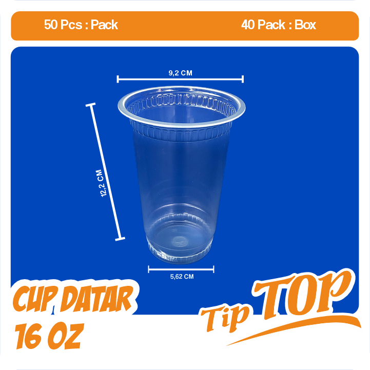 Foto asli TipTop 16oz Datar