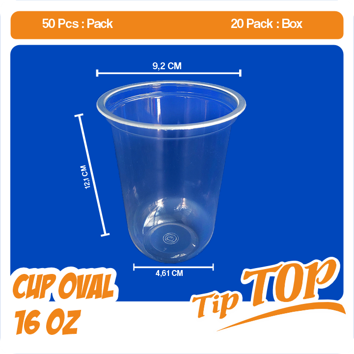 Foto asli TipTop 16oz Oval