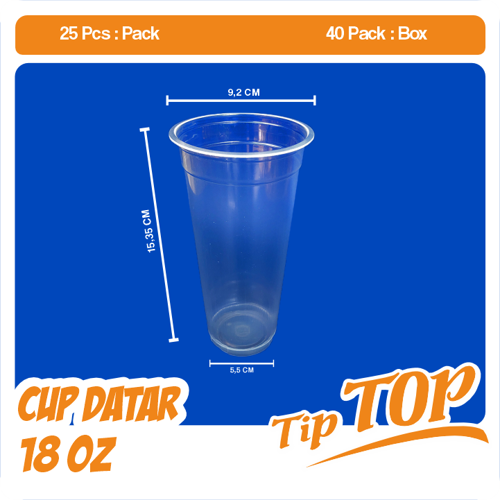 Foto asli TipTop 18 Oz Slim
