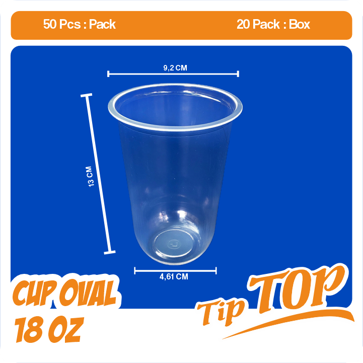 Foto asli TipTop 18oz Oval